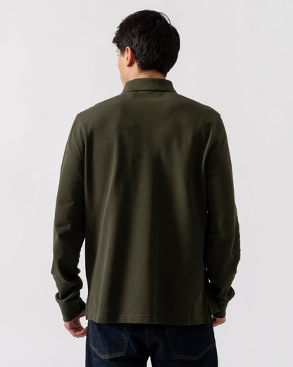 Belstaff Long Sleeved Mens Essentials Polo - Tile Green