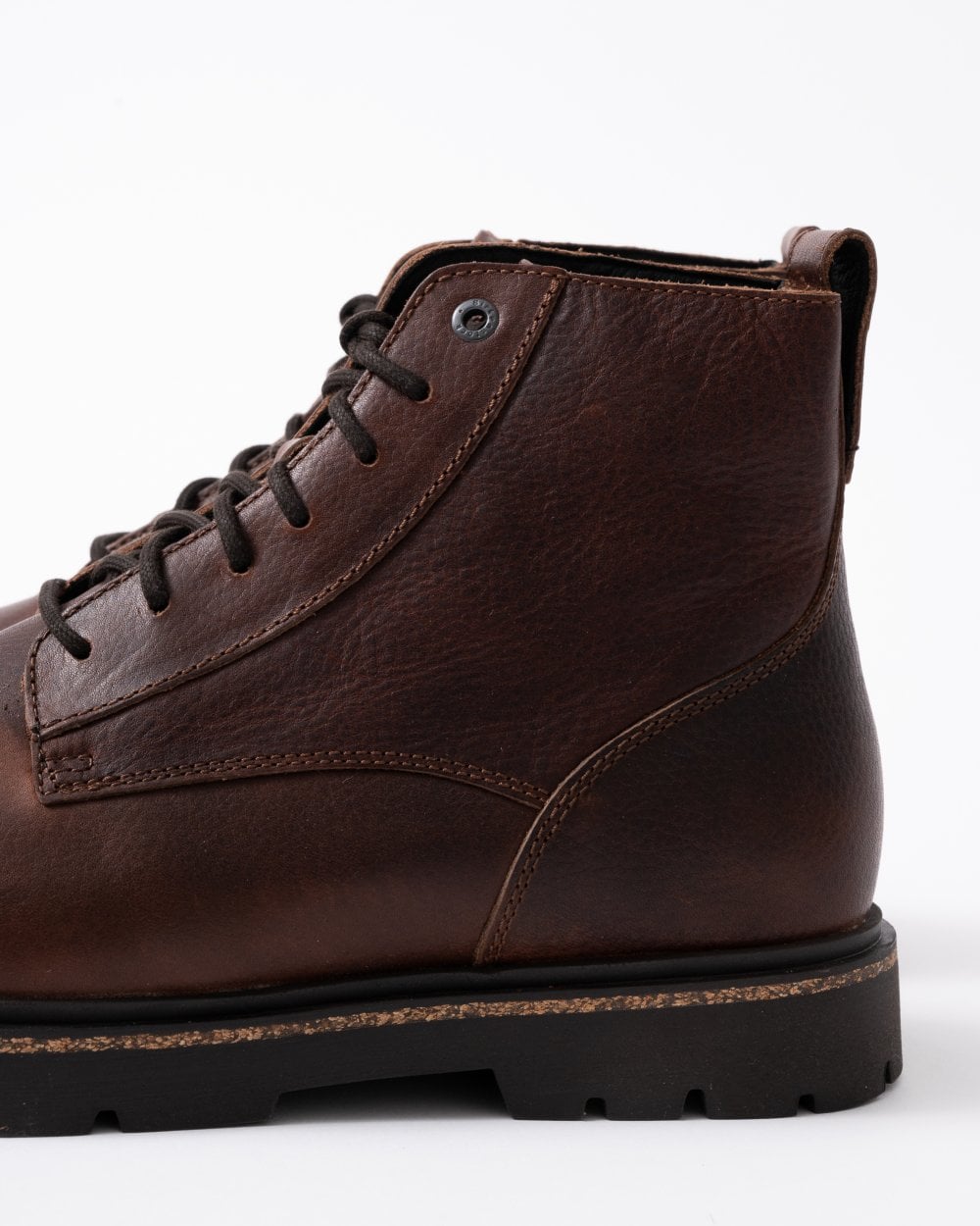 Birkenstock Highwood Lace Mid Natural Leather  Mens Boots