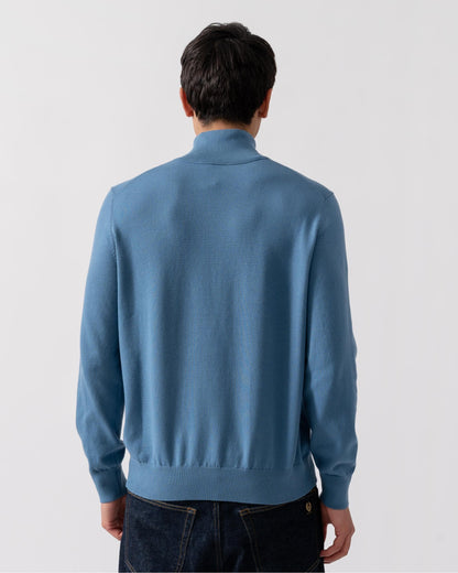BOSS Orange Kanobix S Mens 1/4 Zip Jumper - Open Blue 472