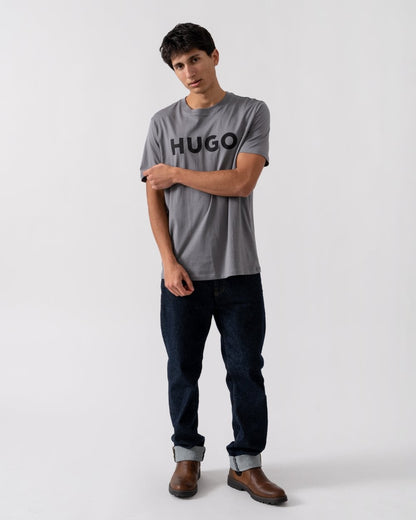 HUGO Dulivio Mens T-Shirt - Medium Grey 034