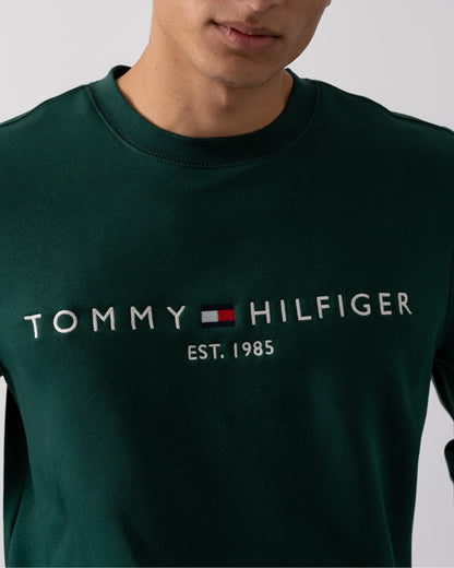 Tommy Hilfiger Tommy Logo Mens Sweatshirt - Ornamental Green