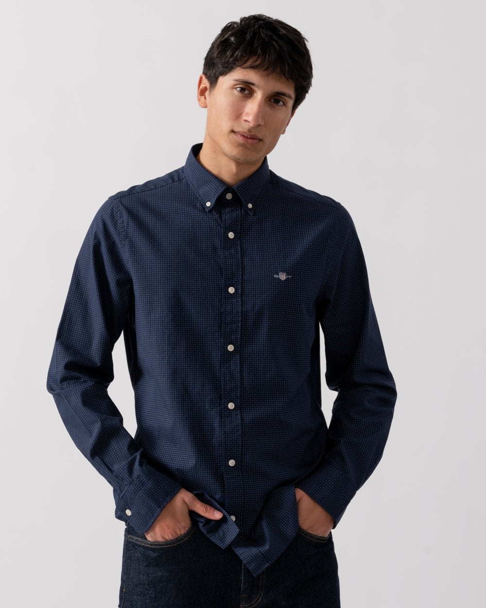 GANT GANT Mens Slim Micro Print Shirt