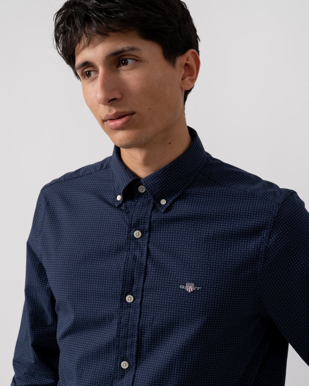 GANT GANT Mens Slim Micro Print Shirt