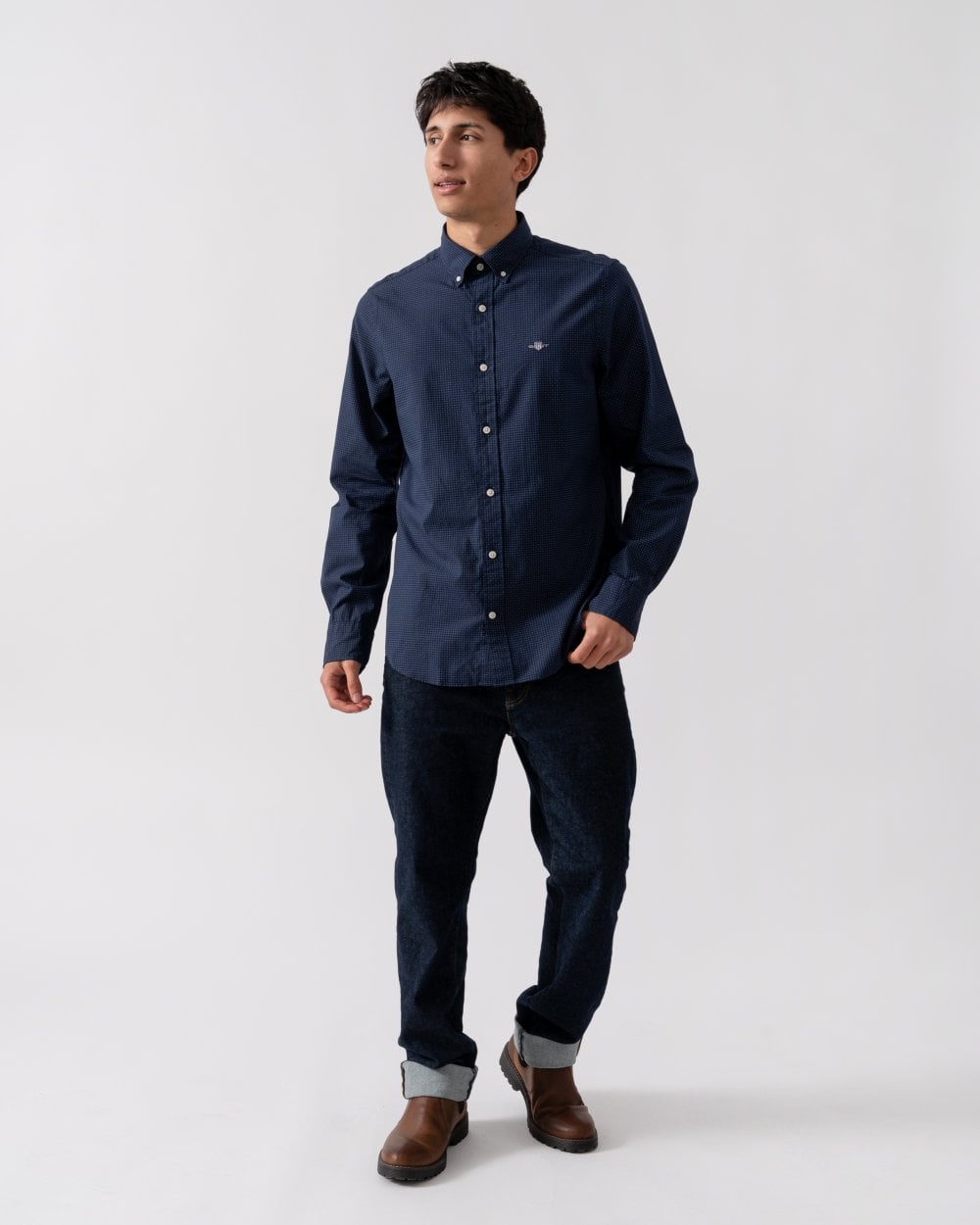 GANT GANT Mens Slim Micro Print Shirt