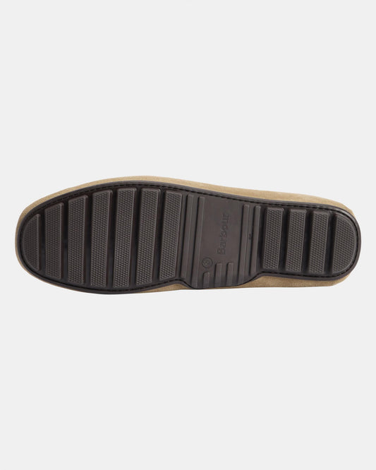 Barbour Courage Mens Driving Shoes - Taupe Suede