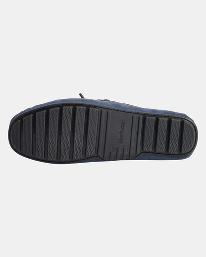 Barbour Courage Mens Driving Shoes - Shark Blue Suede