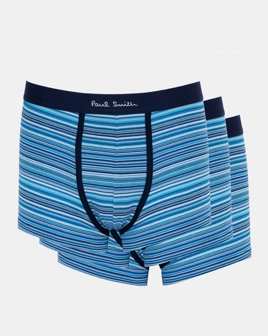 Paul Smith 3 Pack Mens Signature Stripe Trunks - 47 Navy