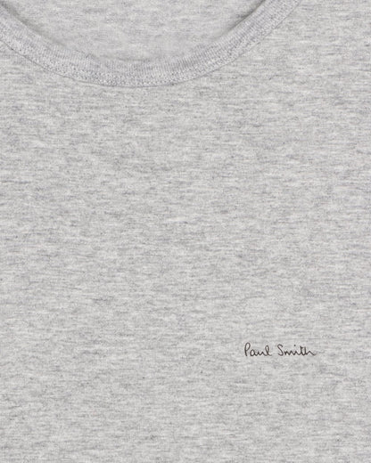 Paul Smith 3 Pack Mens Script Logo T-Shirts - 70 Grey