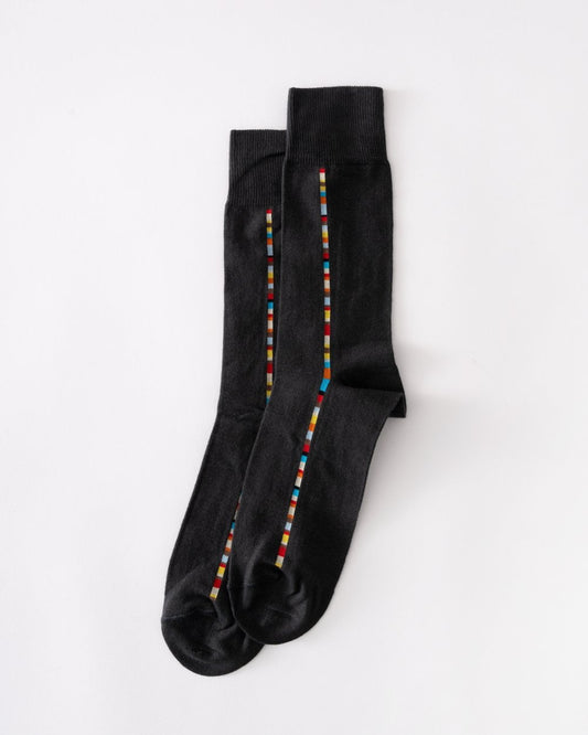 Paul Smith Vittore Mens Signature Stripe Socks - 76 Slate