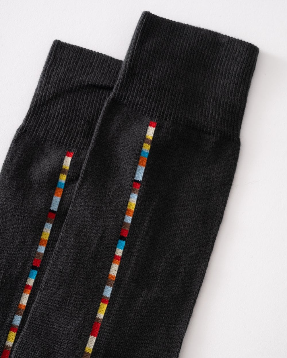 Paul Smith Vittore Mens Signature Stripe Socks - 76 Slate
