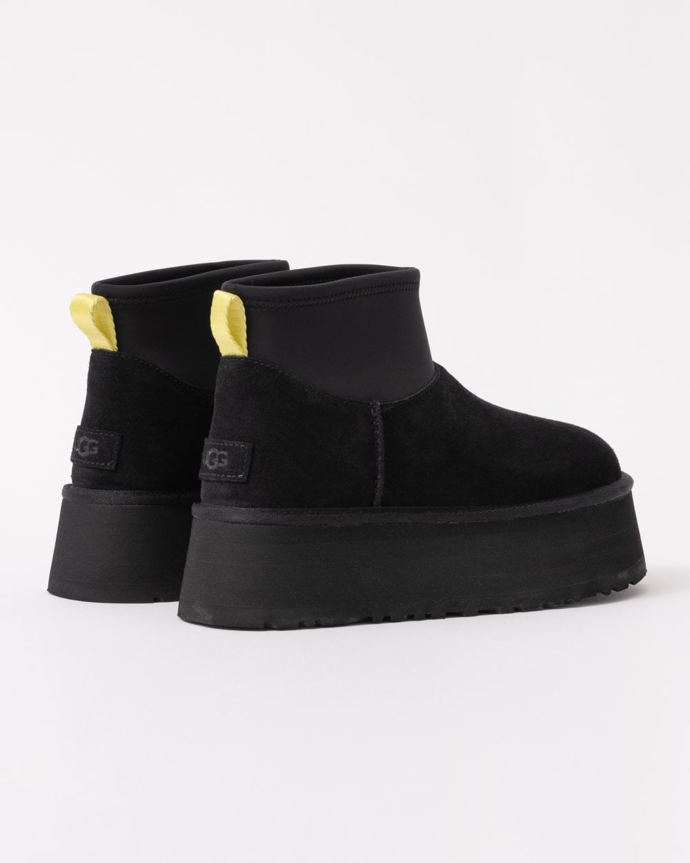 UGG Womens Classic Mini Dipper Platform Boots - Black