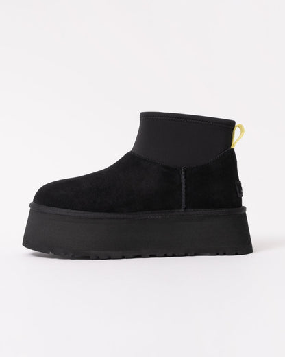 UGG Womens Classic Mini Dipper Platform Boots - Black