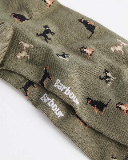 Barbour Mavin Mens Socks - Mid Olive/Dog