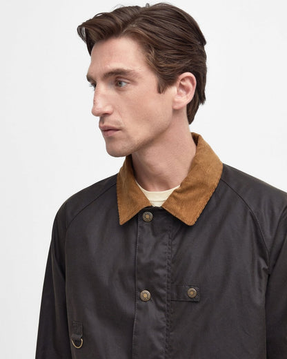 Barbour Utility Spey Mens Wax Jacket - Olive