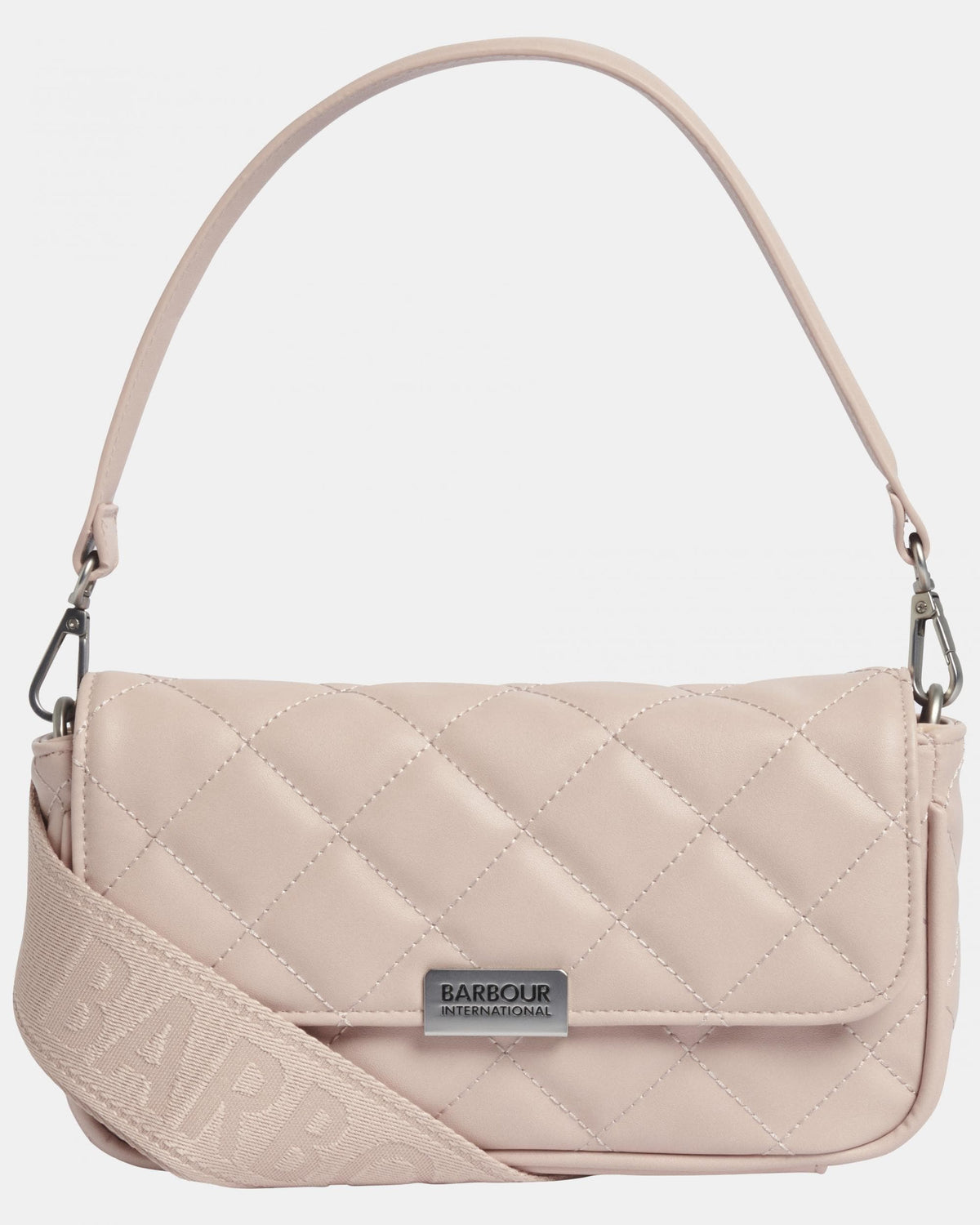 Barbour International Quilted Womens Mini Soho Crossbody Bag - Pale Mauve - CHO - Designer Womens Bags
