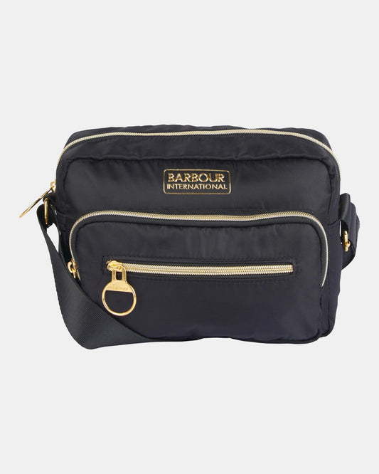 Barbour International Qualify Womens Crossbody Bag - Black