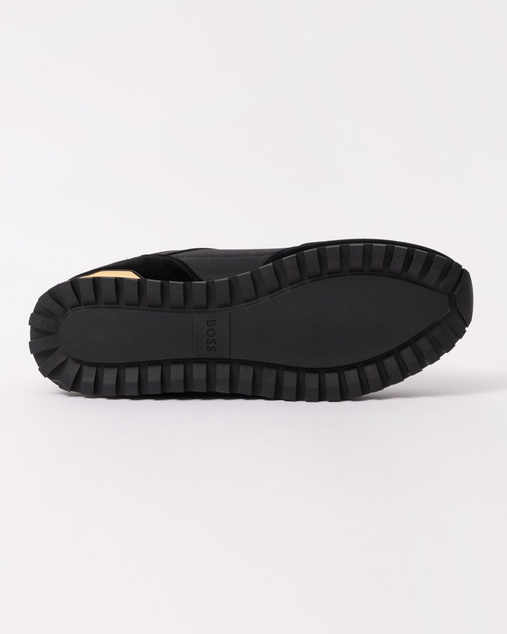 BOSS Orange Parkour-L Mens Suede/Mesh Trainers - Black 007