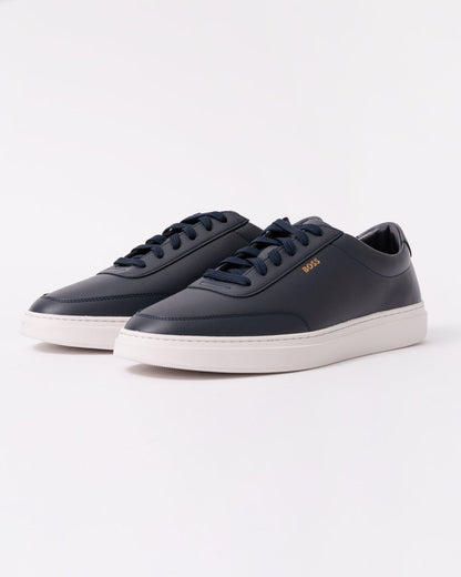 BOSS Orange Kieran Tenn Mens Leather Trainers 50536504