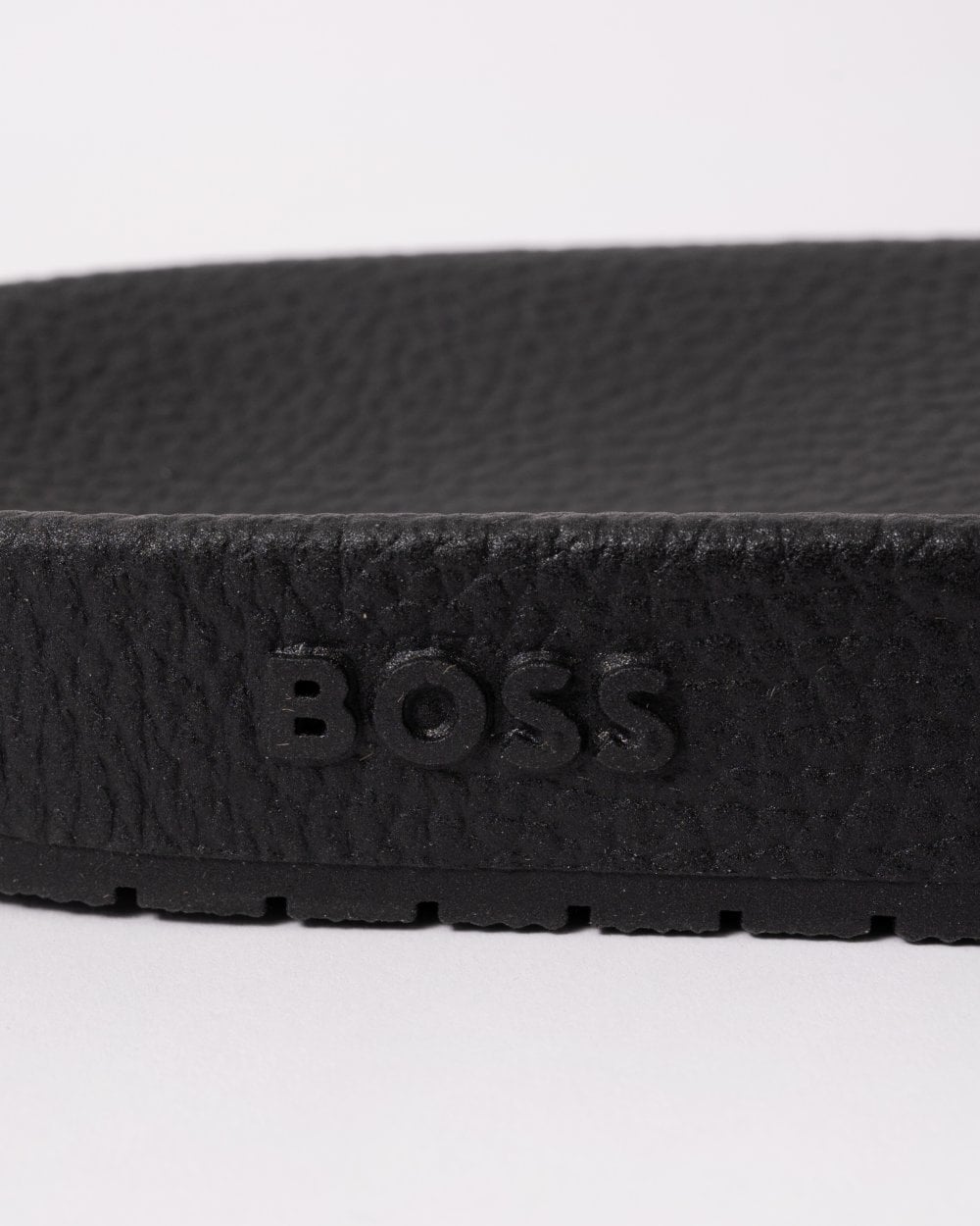 BOSS Orange Aryeh Mens Italian-Made Slides With Large Logo Detail - Open Green 342