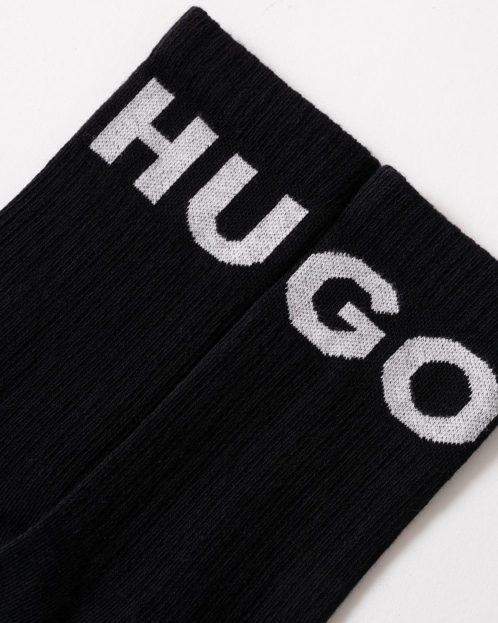 HUGO Iconic 3-Pack Quarter Length Combed Cotton Socks NOS - Black 001