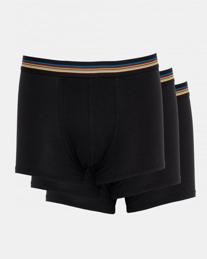 Paul Smith 3 Pack Mens Signature Stripe Waistband Boxer Briefs - 79 Black