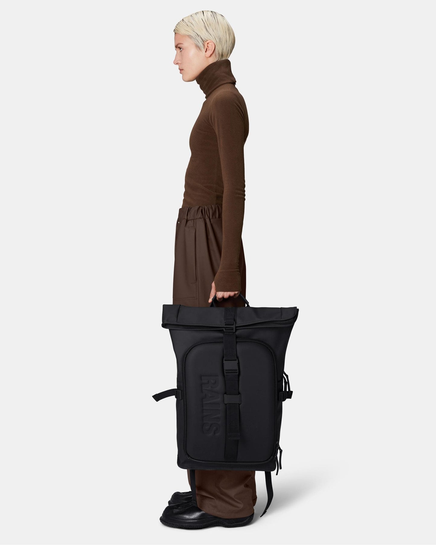 Rains Texel Moulded Backpack - 01 Black