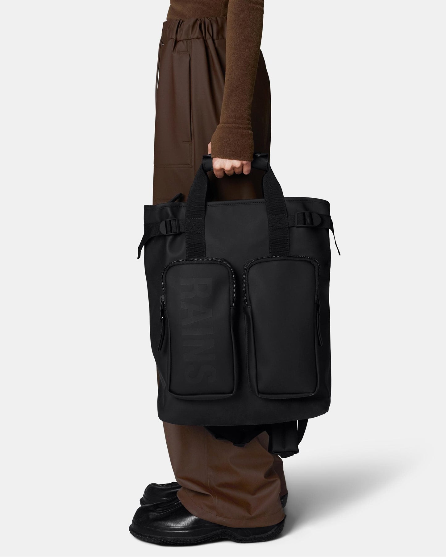 Rains Texel Tote Backpack - 01 Black