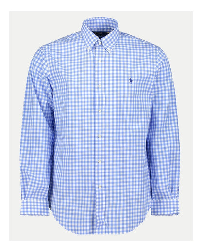 Polo Ralph Lauren Mens Long Sleeved Button Down Check Shirt With Polo Pony