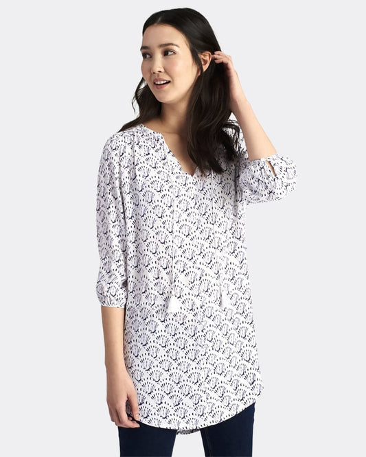 Joules Lilah Womens Tunic - Bright White Shell