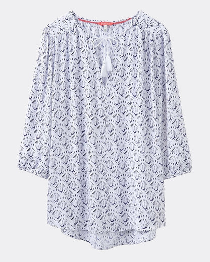 Joules Lilah Womens Tunic - Bright White Shell