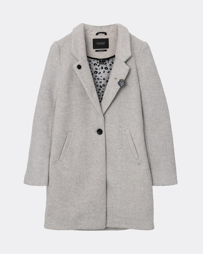 Maison Scotch Bonded Wool Womens Coat