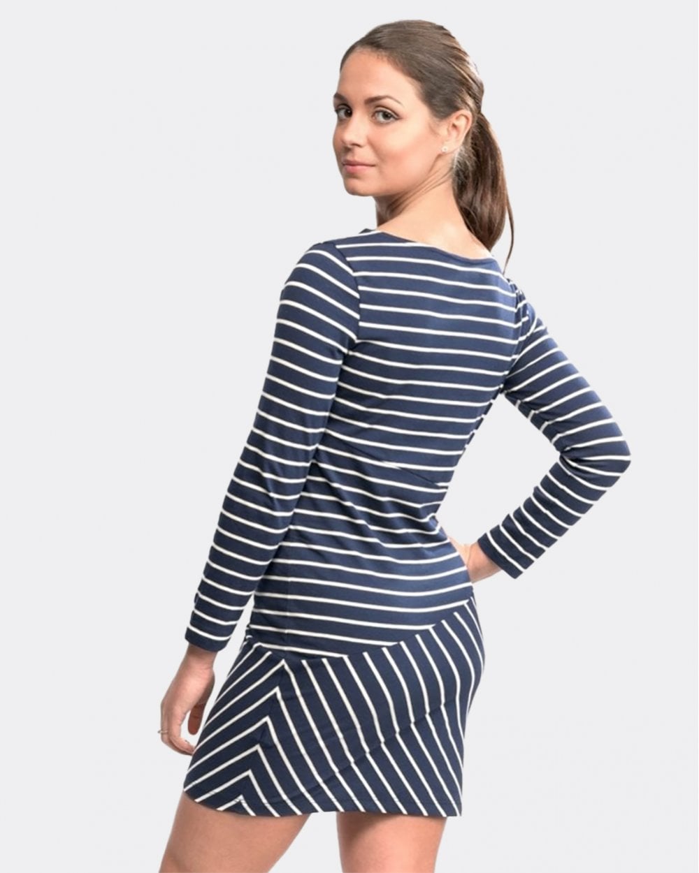 French Connection Spring Tim Tim Long Sleeve Slash Neck Womens Dress