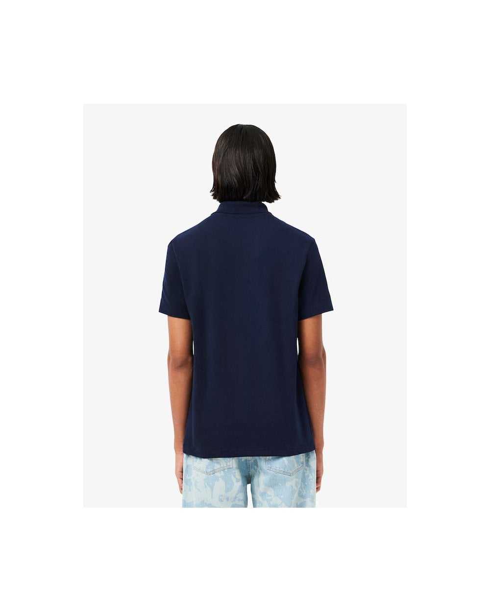 Lacoste Short Sleeved Mens Polo Shirt - Navy Blue 166