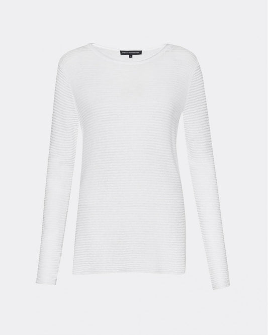 French Connection Richter Knits Long Sleeve Slash-Neck Womens Jumper - Dark Oatmeal Mel