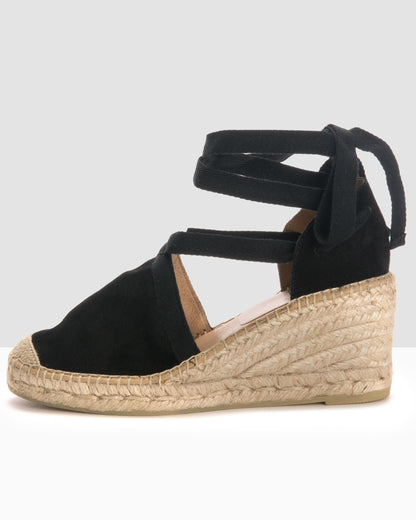 Kanna Ania Cortina Wedged Tie Sandals