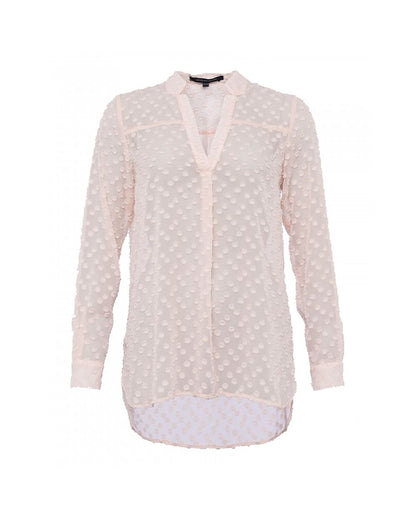 French Connection Lucy Sheer Long Sleeved Pop Over Shirt