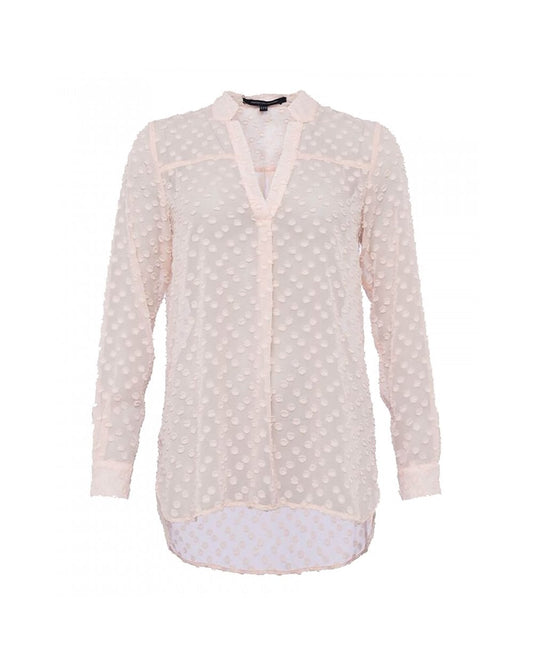 French Connection Lucy Sheer Long Sleeved Pop Over Shirt