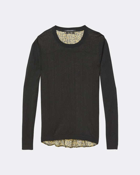 Maison Scotch Linen Mix Crewneck Womens Knit - Combo A