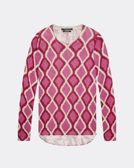 Maison Scotch Linen Mix Crewneck Womens Knit