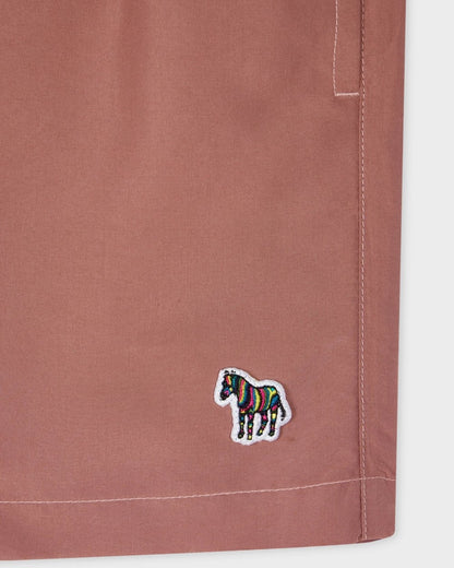 Paul Smith Mens Zebra Logo Swim Shorts - 55 Mauve