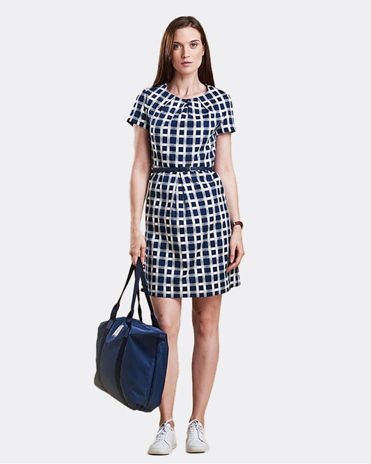 Barbour Earlsburn Womens Dress - Navy / Cloud