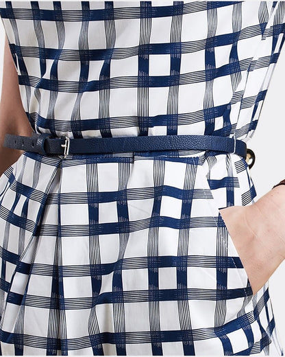 Barbour Earlsburn Womens Dress - Cloud / Navy