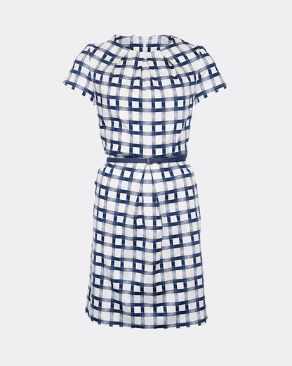 Barbour Earlsburn Womens Dress - Cloud / Navy