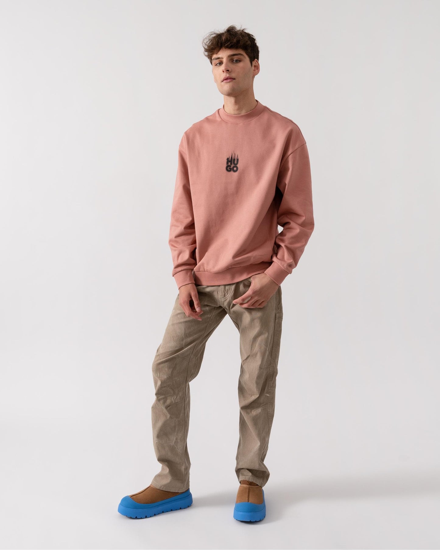 HUGO HUGO Durungu Mens Crew Neck Sweatshirt