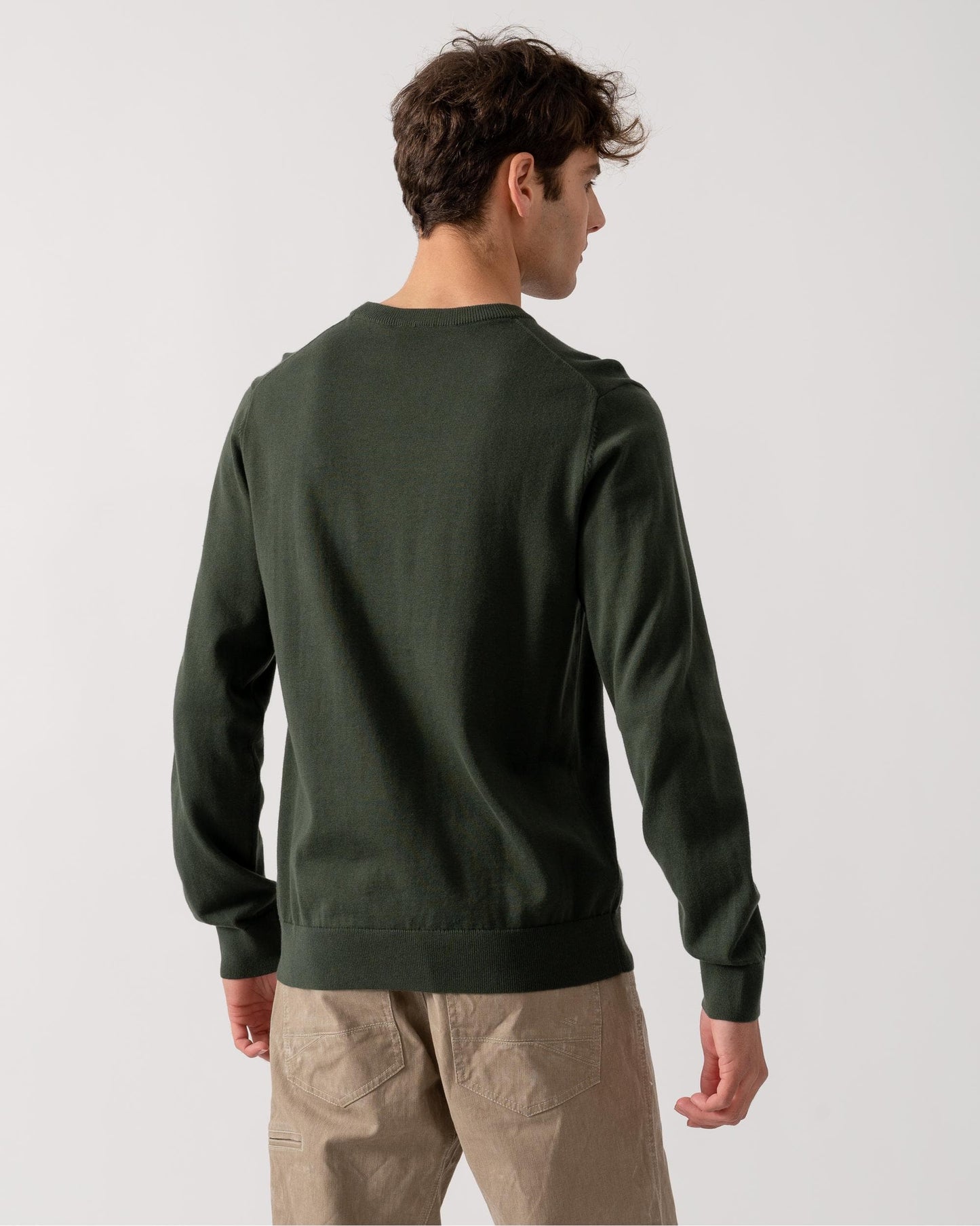 PS Paul Smith Mens Crew Neck Zebra Badge Jumper - 39 Very Dark Green