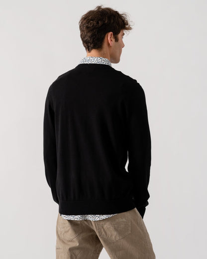 PS Paul Smith Mens Crew Neck Zebra Badge Jumper - 79 Black