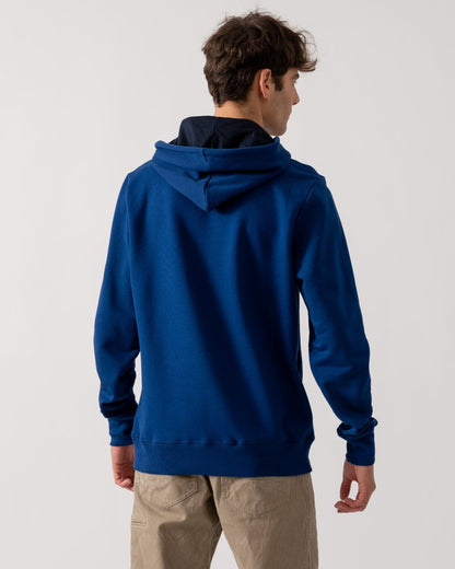 PS Paul Smith Mens Regular Fit Pullover Zebra Hoodie - 48A Inky Blue
