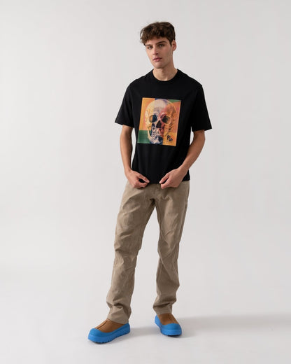 PS Paul Smith Mens Regular Fit Skull Square T-Shirt - 79 Black