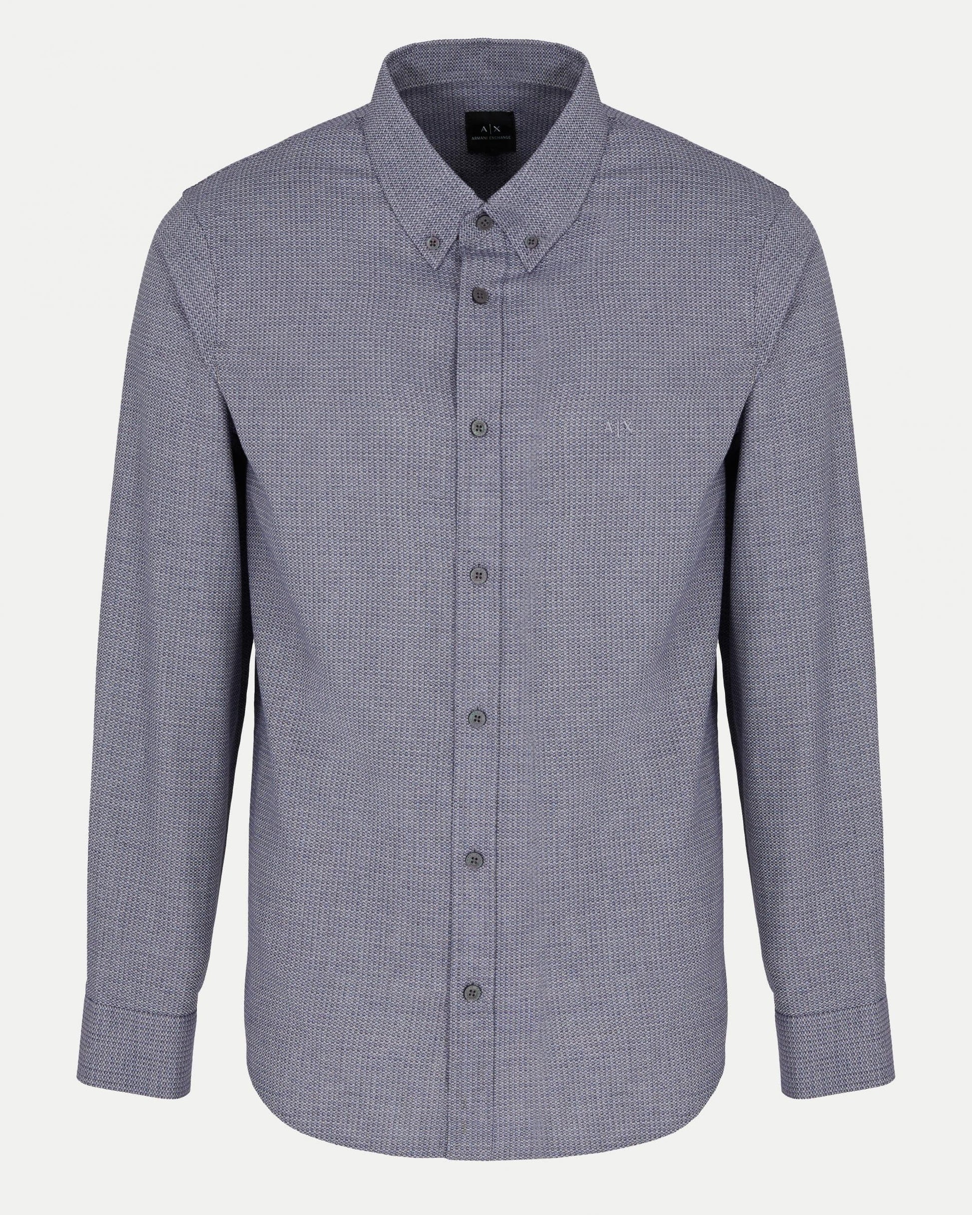 Armani Exchange Armani Exchange Mens Long Sleeve Button-Down Shirt