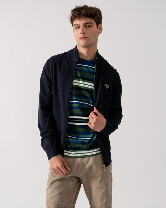 Paul Smith PS Paul Smith Mens Full Zip Cardigan with Zebra Badge